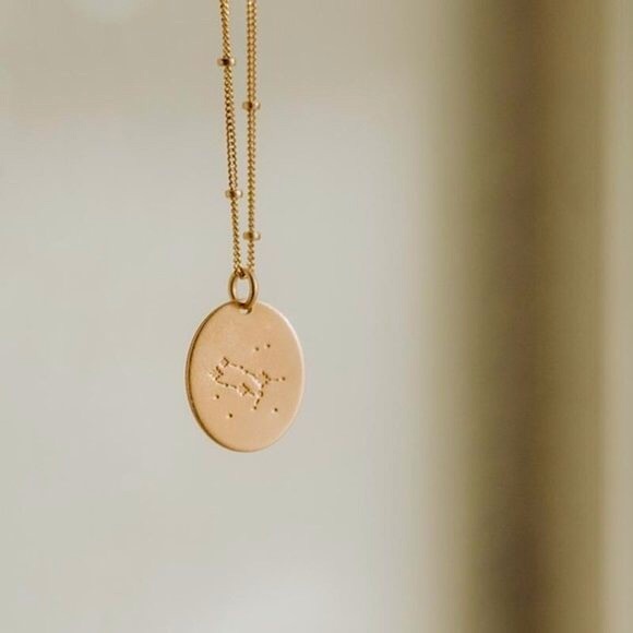 Gemini Bohemian Zodiac Astrology Charm Necklace - Picture 12 of 14